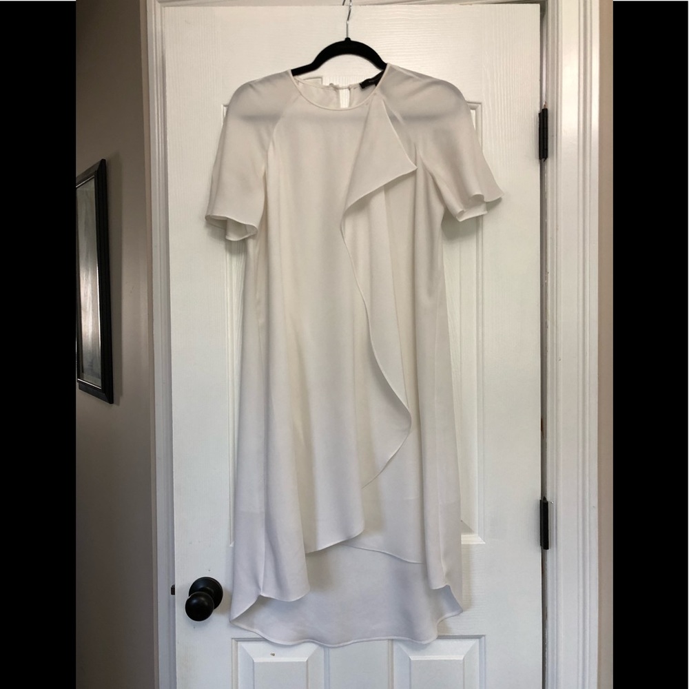 White silk BCBG dress